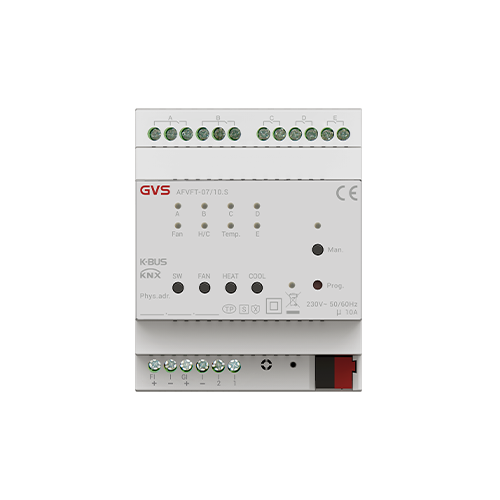KNX 安全 0-10V 風機盤管執行器